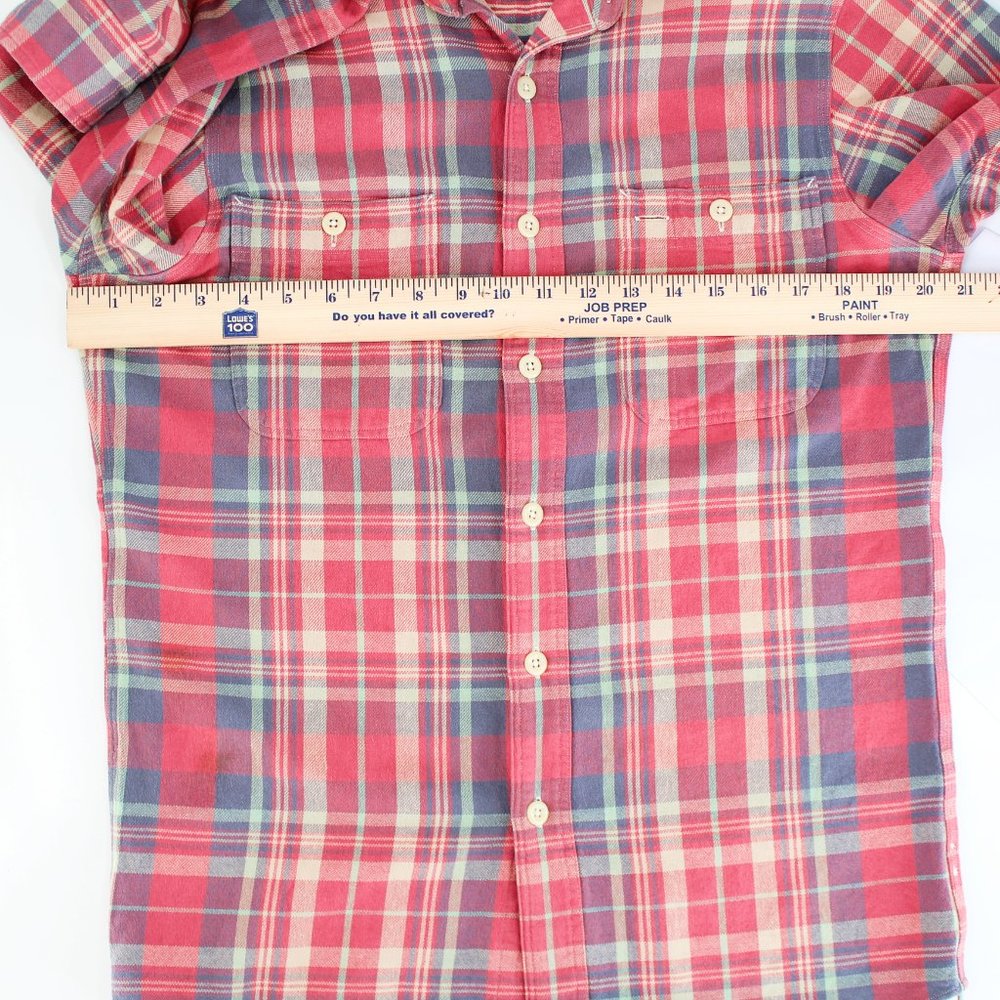 Polo Ralph Lauren Plaid Cotton Flannel Button Up Shirt Long Sleeve Men’s Size S - Picture 11 of 15